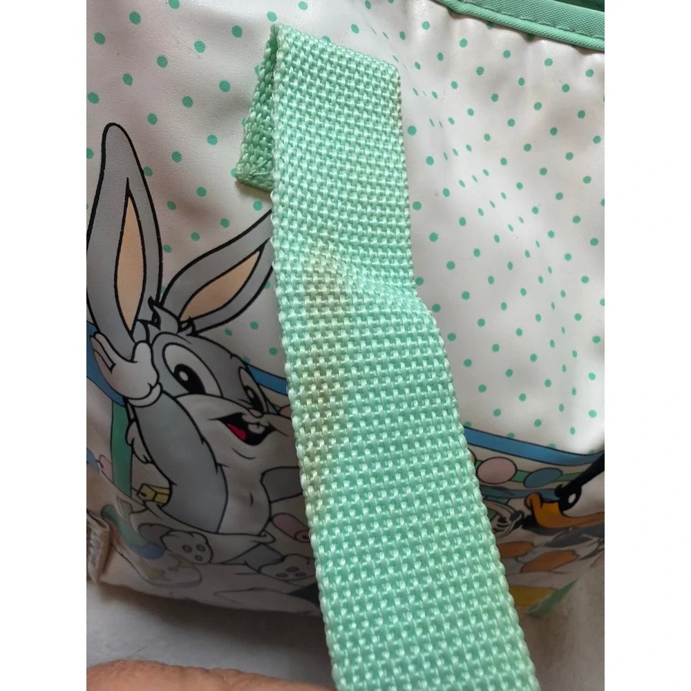 Looney Tunes Lovables Baby Diaper Milk Bag White Mint Green Baby Bugs Daffy 1996
